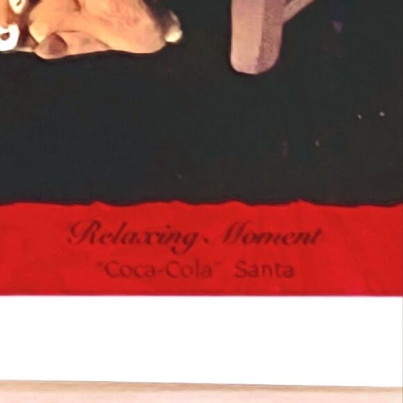 HALLMARK 1994 RELAXING MOMENT COCA-COLA SANTA ORNAMENT - Picture 3 of 6